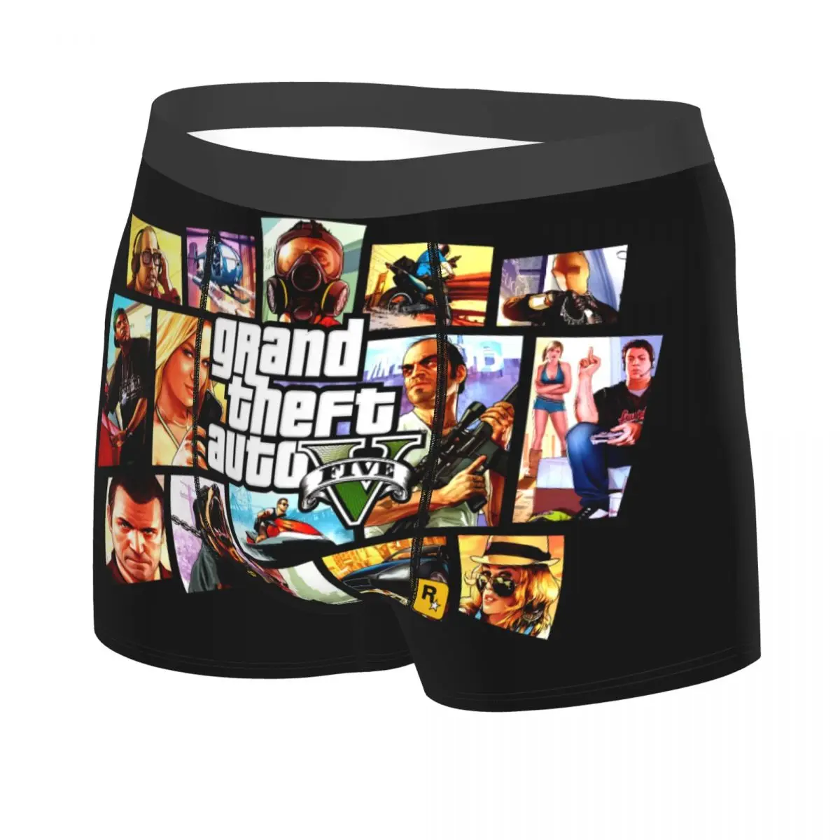 Custom Grand Theft Auto Adventure Game Underwear Men Breathable GTA Boxer Briefs Shorts Panties Soft Underpants For Homme