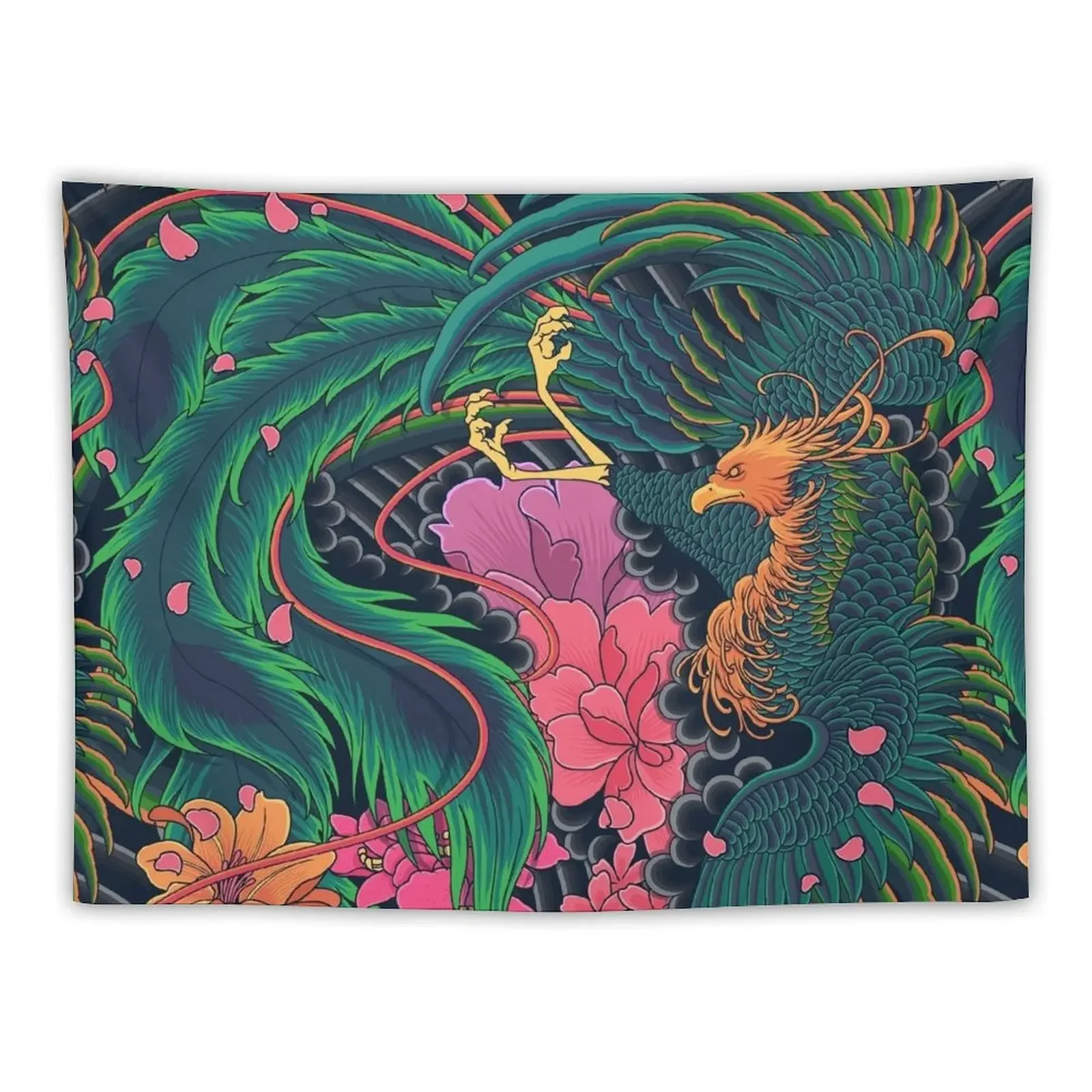 

Japanese Motive Design, The Grand Phoenix Tapestry Bedrooms Decor Home And Comfort Decor Tapestry