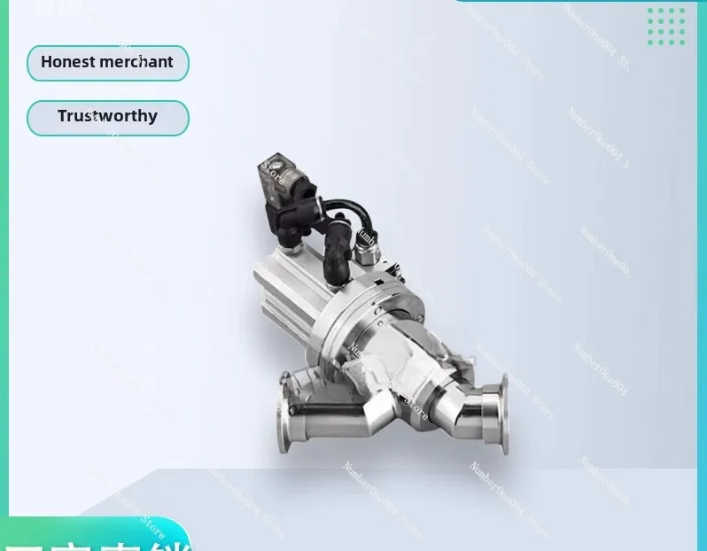 مناسبة للصمام اليدوي للفراغ، صمام فلابر هوائي 304 صمام زاوية من الفولاذ المقاوم للصدأ GDQ-KF16 25 40 50 #2