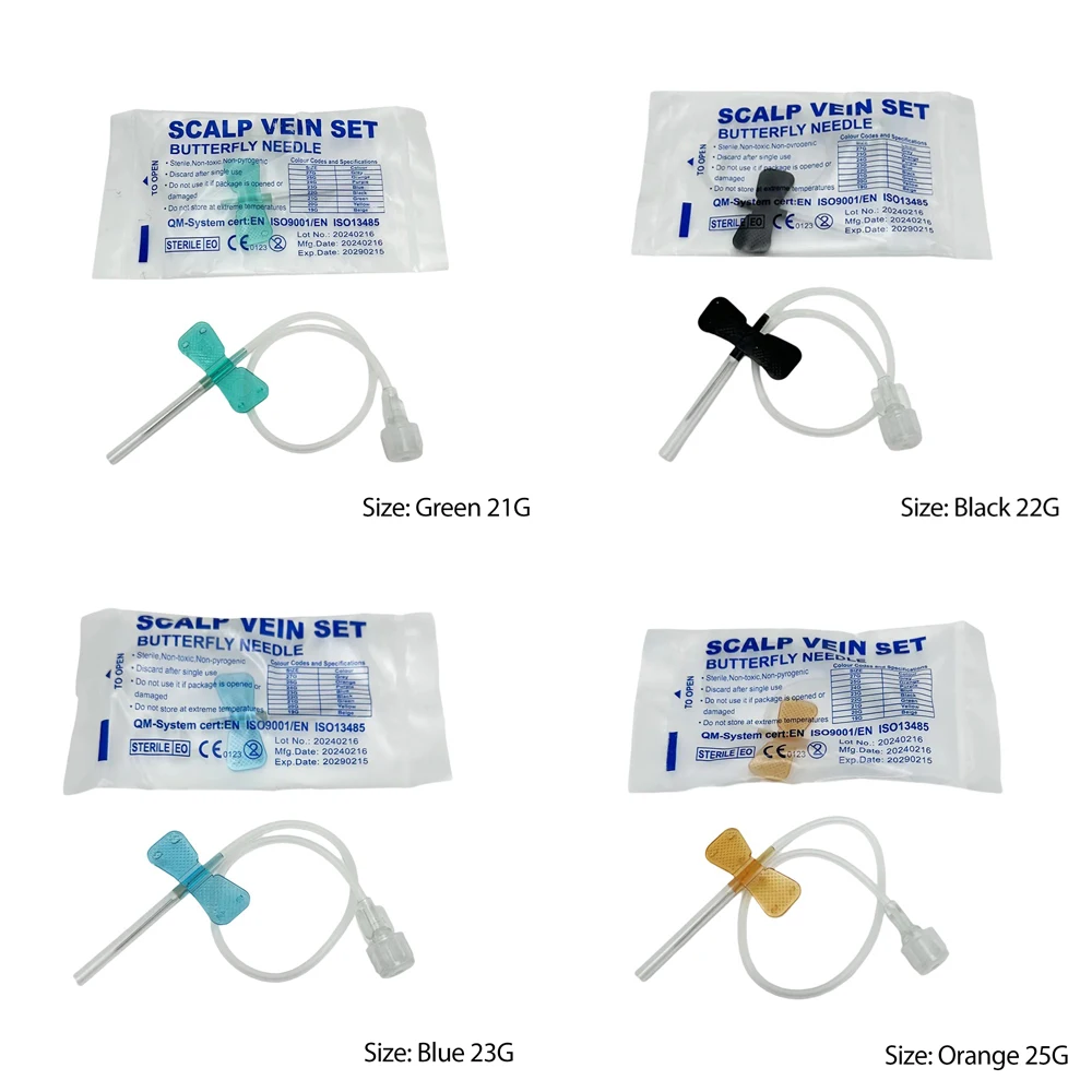 50PCS/lot Disposable Butterfly Infusion Needle Double Wing Infusion Needle Pet Care Room Cat Gog Animal