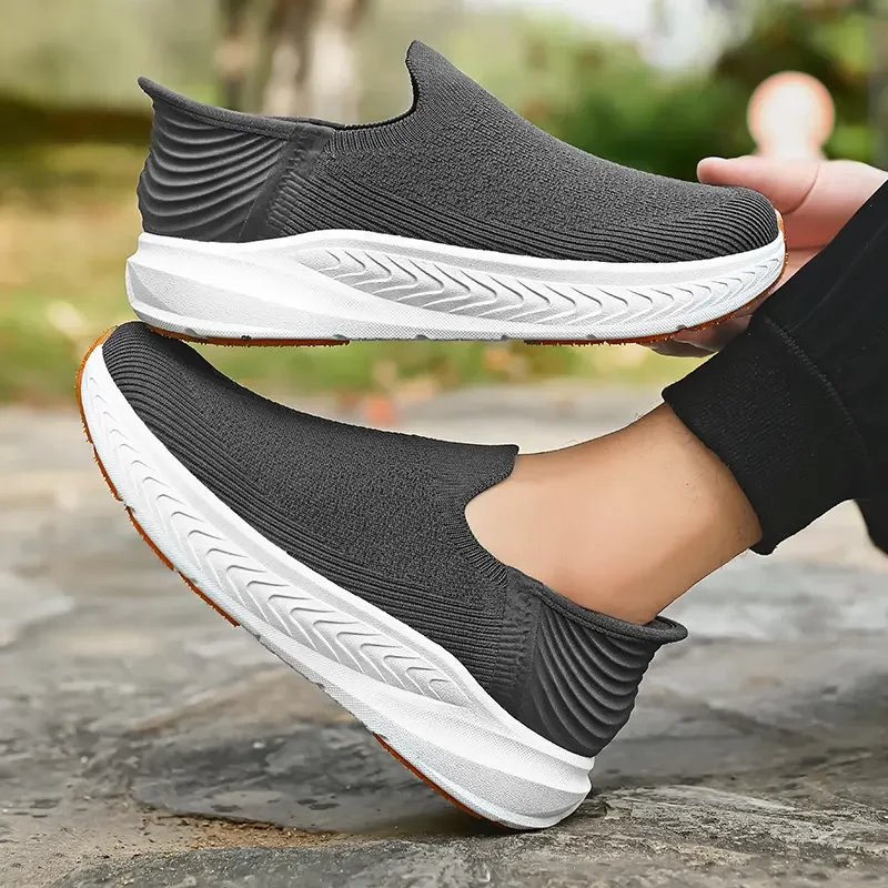 Herren-Slipper Barfußschuhe Übergröße Breiter Zehenbereich Zero Drop Rutschfeste Wanderschuhe Atmungsaktive Outdoor-Laufschuhe – Detail 9