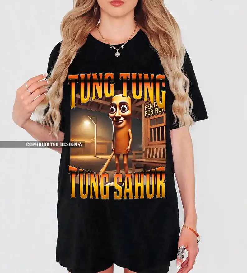 Funny Brainrot Italian Meme Unisex Vintage T-shirt, Trulalero Trulala TShirt, Brainrot Meme Shirt, Trulalero Trulala Brainrot
