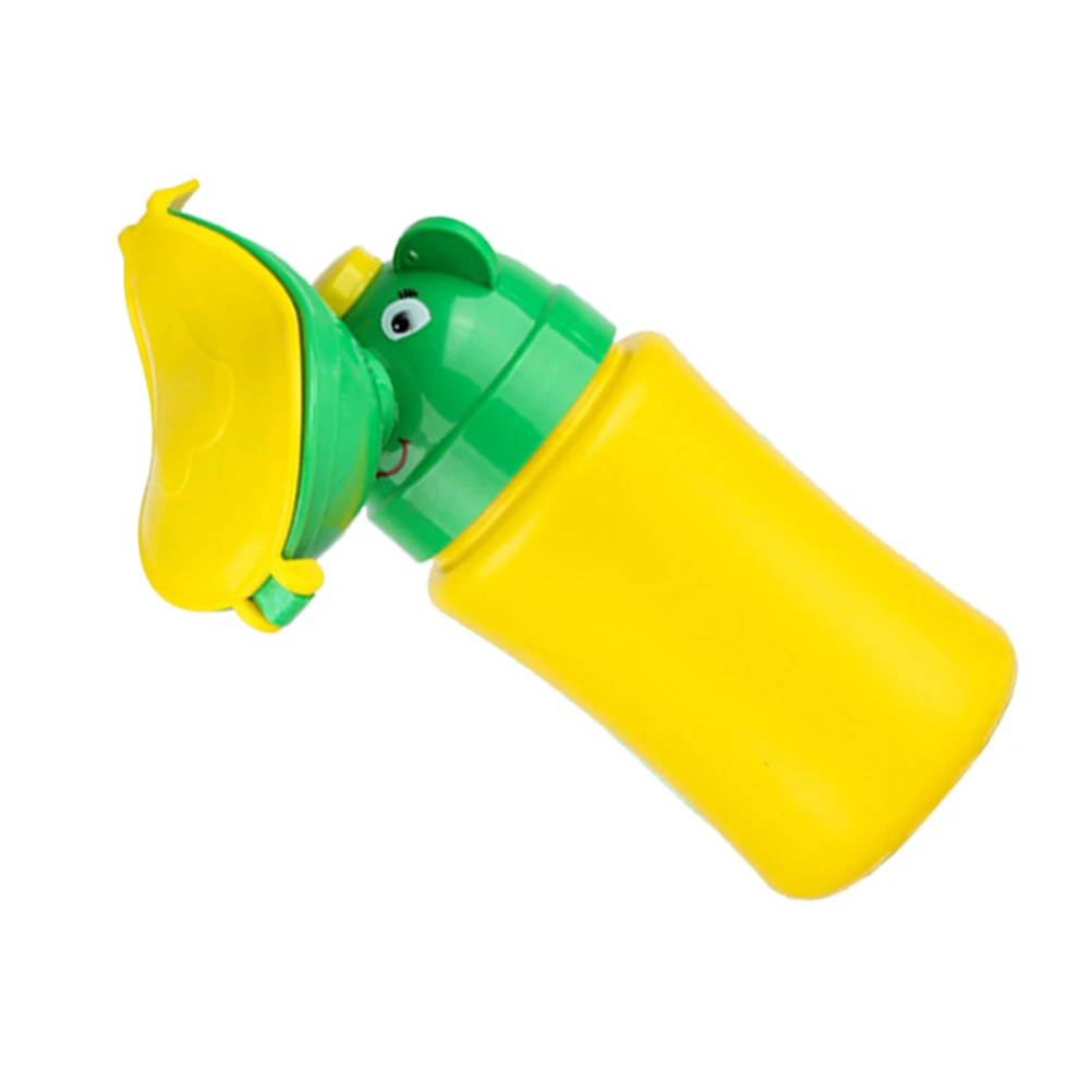 

Portable Car Urinal Kids Baby Travel Pee Cup Ergonomic Non Spill Yellow Green Reusable Hygienic Compact Lightweight Suitable