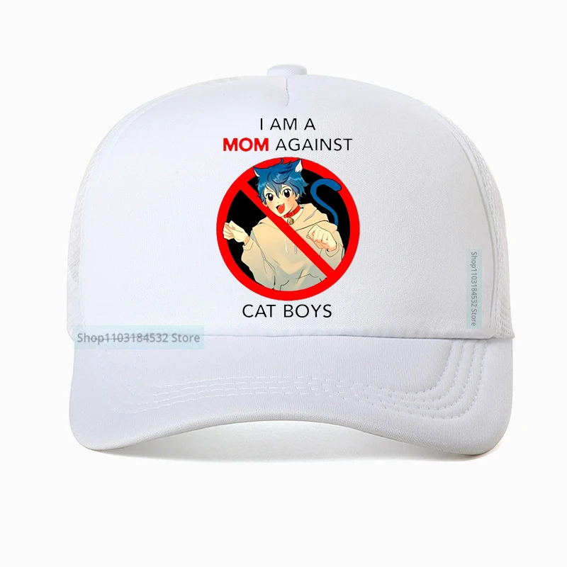 I Am A Mom Against Cat Boys Japanese Anime Adult Novelty Classic Golf Baseball Cap Women Adjustable Bone Hat 3