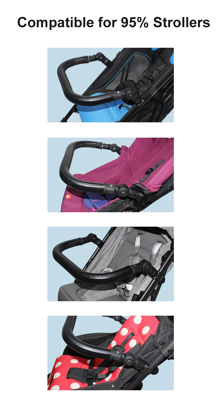 Description Picture 2 of itemUniversal Baby Stroller Armrest Buggy Accessories Pram Bumper Bar Infant Jogger Cart Handlebar for Yoyo Bugaboo Bee Cybex Eezy S