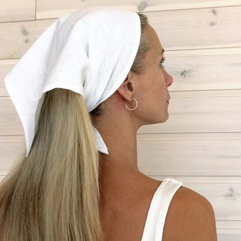 

Haimeikang Solid Color Turban Hairbands Headband Women Elegant Black White Headwarps Fashion Girls Bandana Hair Accessories