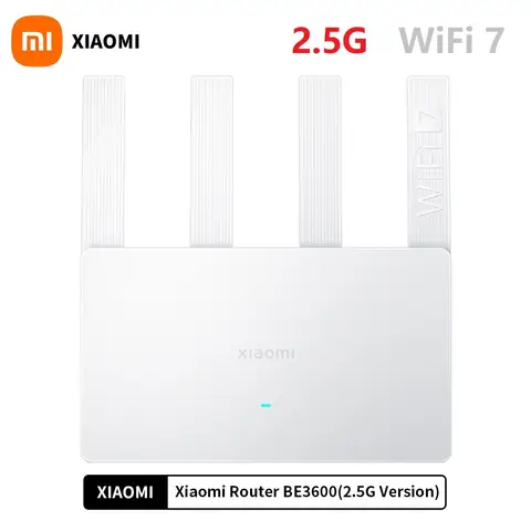 샤오미 라우터 BE3600 WiFi7 2.4/5GHz 듀안 밴드, 160Mhz 3570Mbps 메쉬 네트워킹 게임 가속 2.5G 이더넷 포트, 신제품 Best5