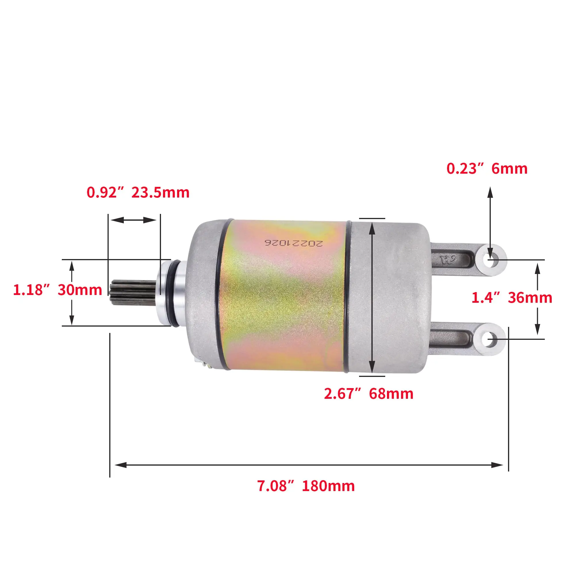 Starter Starting Motor ATV UTV Replacement for Manco Talon Linhai Bighorn 260cc 300cc 4x4