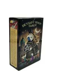 12×7CM Deviant Moon Divination Tarot: Borderless Edition Cards and Guide Book 78Cards