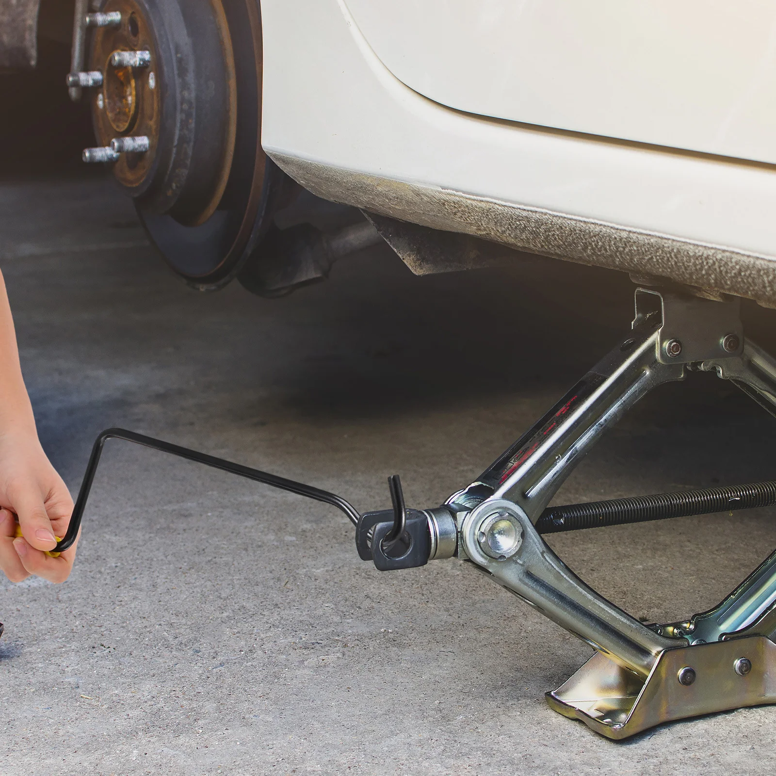 

Handle Automotive Crank Lifting Tool Heavy Duty Steel Hand Jack Tool For Car Truck Accessories