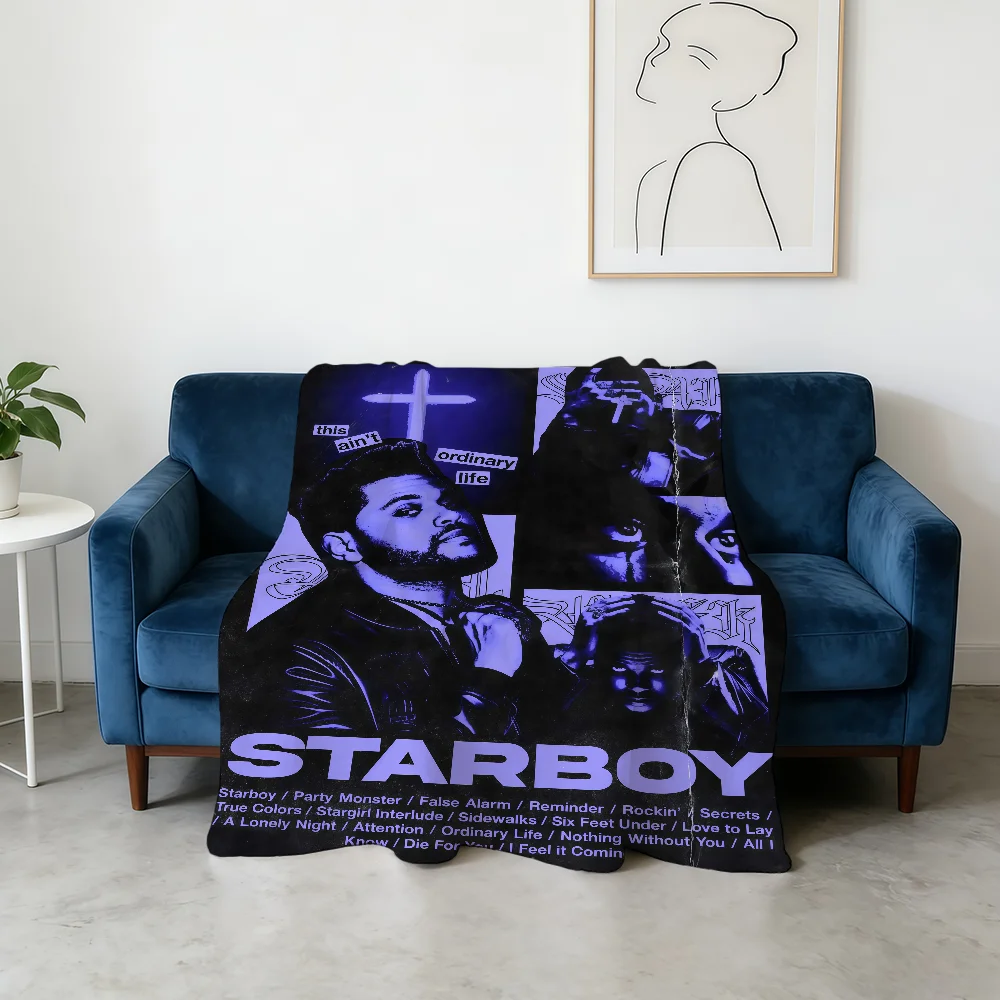Singer T-The W-Weeknd Blanket Flannel Warm Soft Throw Blanket For Room Sofa Childish Birthday Gifts