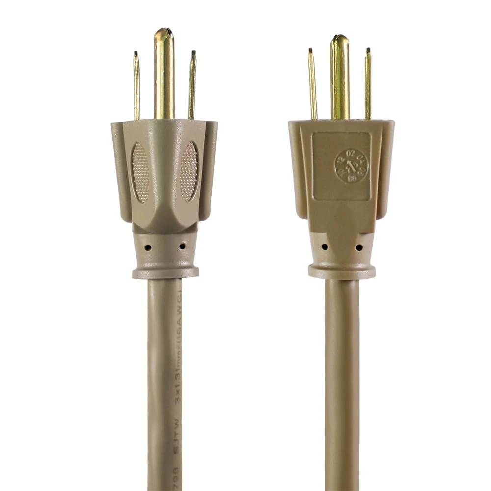 50FT 16AWG 3 الشق في الهواء الطلق تمديد الحبل 125 فولت 13A تأريض المخرج خفيفة الوزن دائم ETL المدرجة هوك وحلقة حزام