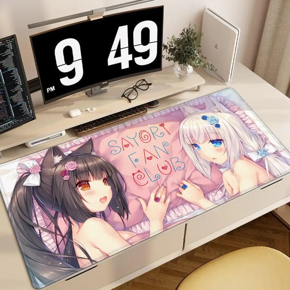

Mousepad XXL Home HD Computer Desk Mats MousePads Nekopara Carpet Gamer Office Laptop Soft Mouse Mat Desktop Mouse Pad