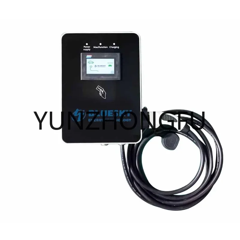 CE certificated 22kw AC EV Charge home charging station ev charger type 2 3 phase wifi with 4.3 screen