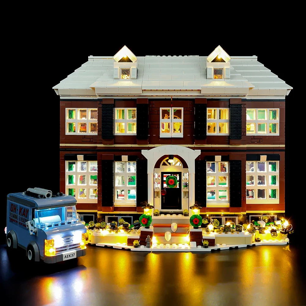 Led Light Kit for LEGO Home Alone Kevin 21330 House With Lamp Ideas Not Include Building Block(Only Led Light Kit)