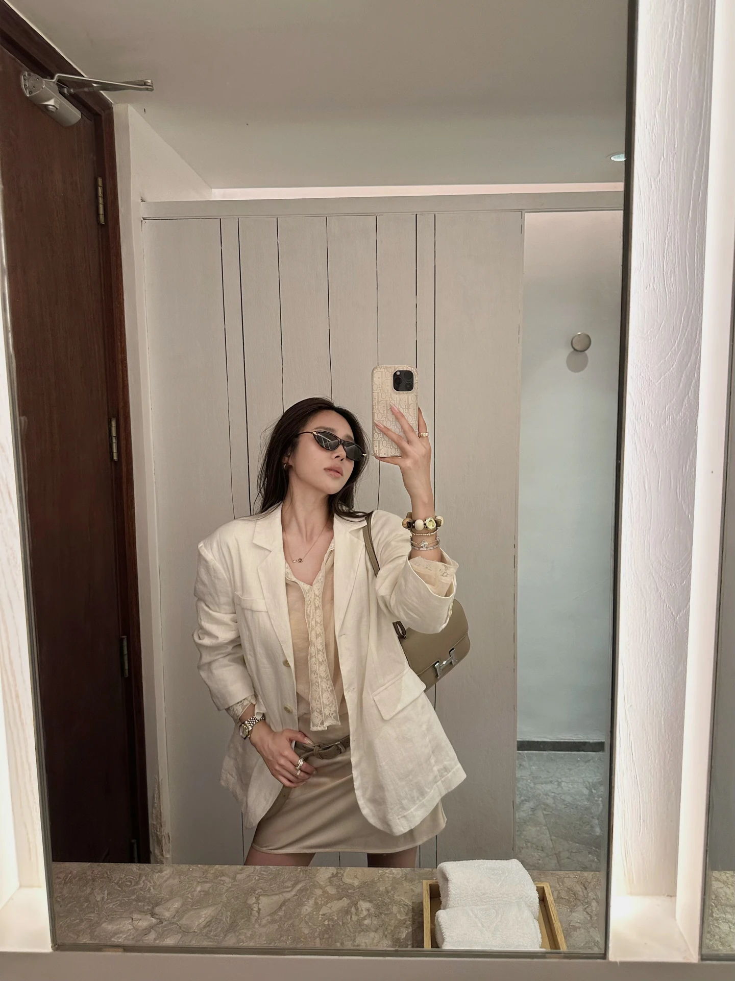 

High-End Linen Suit Jaet for Women Casual Breathable Old Money Sle Spring Commute Faion Ladies Premium Quali Outerwear
