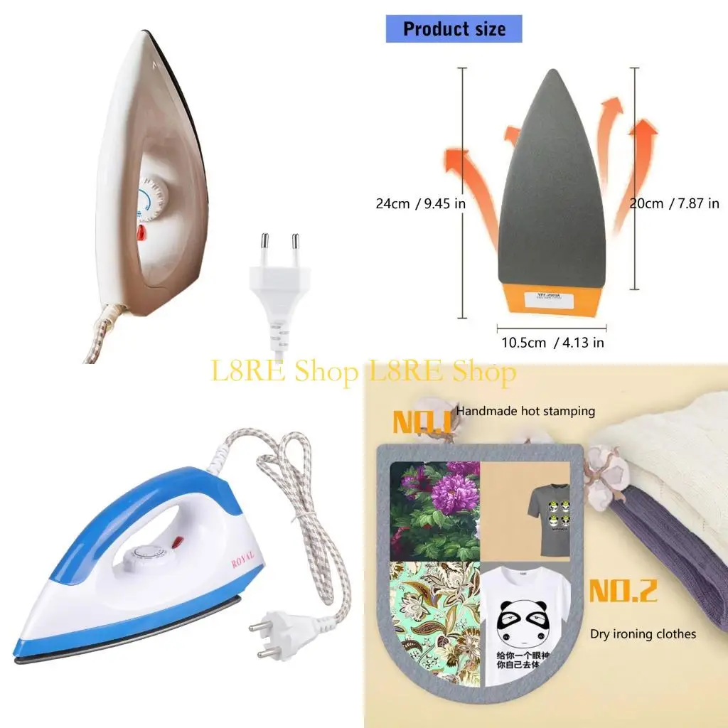 L8RE Portable Small Dry Steam Ironing Board Handheld Clothes Irons Steamer Enduring
