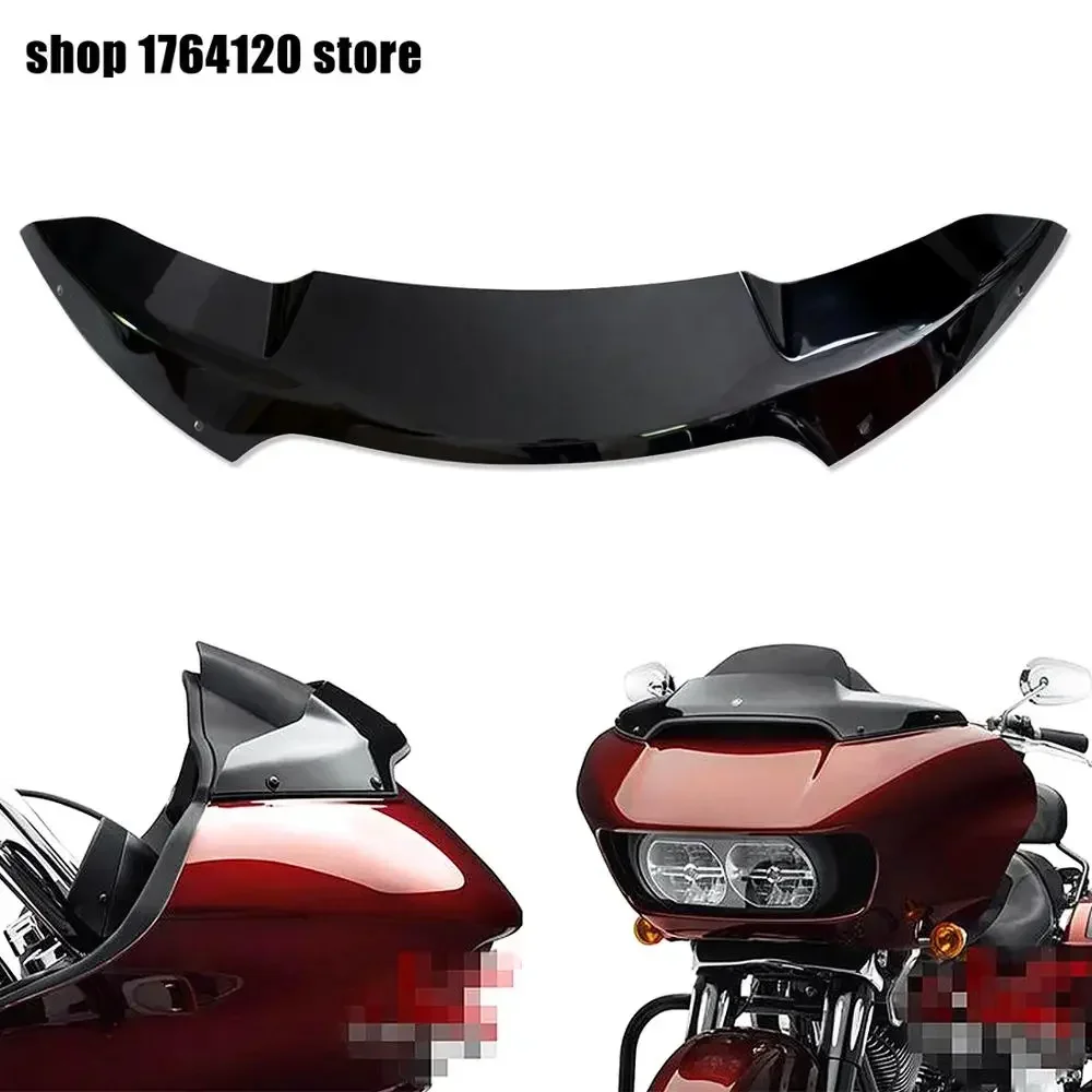 4 "przednia szyba motocyklowa szyba przednia czarna dla Harley Touring Road Glide Ultra FLTRU FLTRX Special FLTRXS 2015 2016-2022