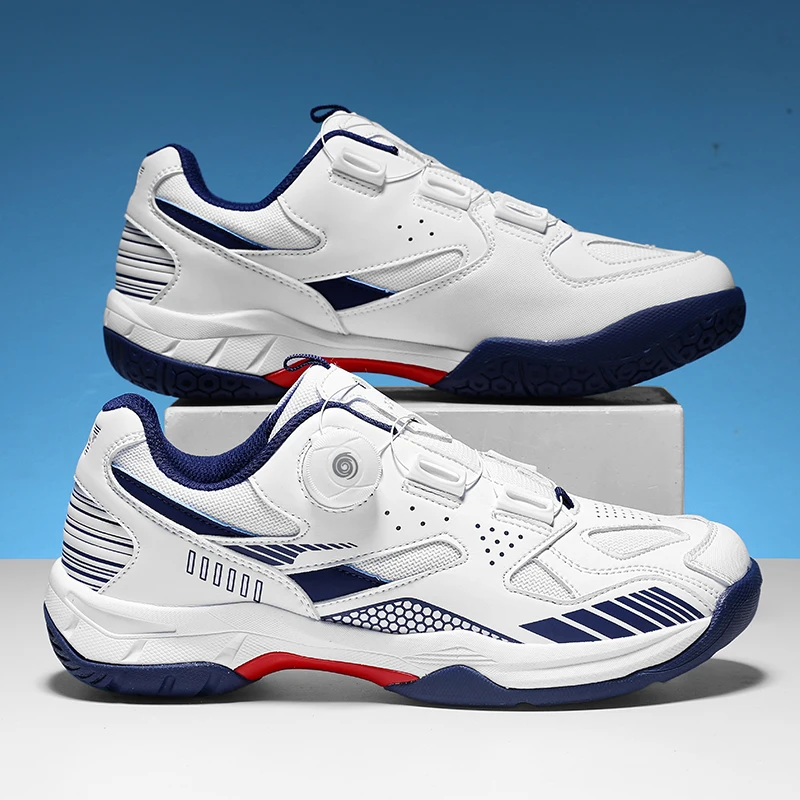 Schnellschnür-Badminton-Schuhe für Damen und Herren, Trainingsschuhe, stoßdämpfende, rutschfeste Volleyball-Sport-Sneaker – Detail 6