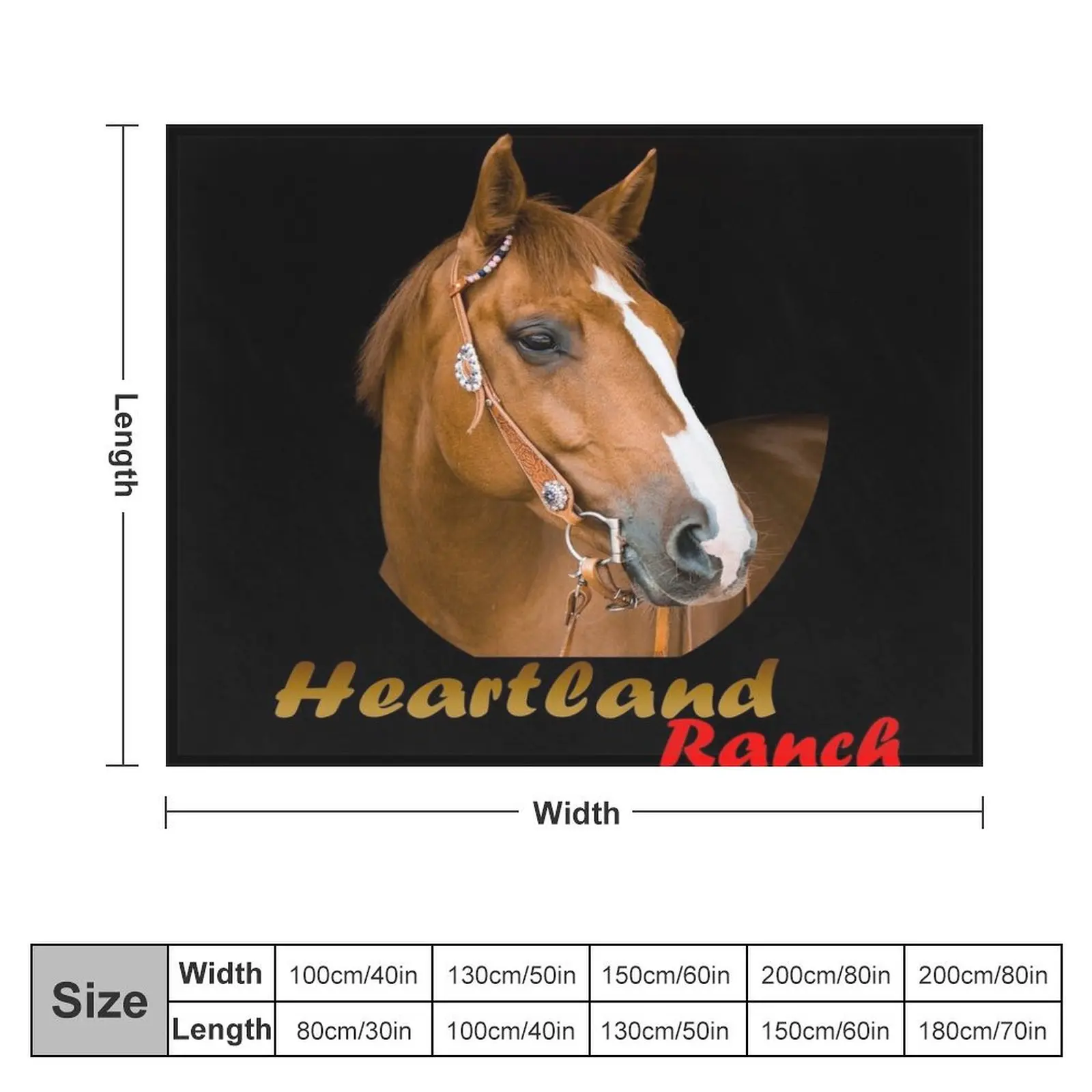 Heartland Ranch Throw Blanket Bed Fashionable warm winter Blankets