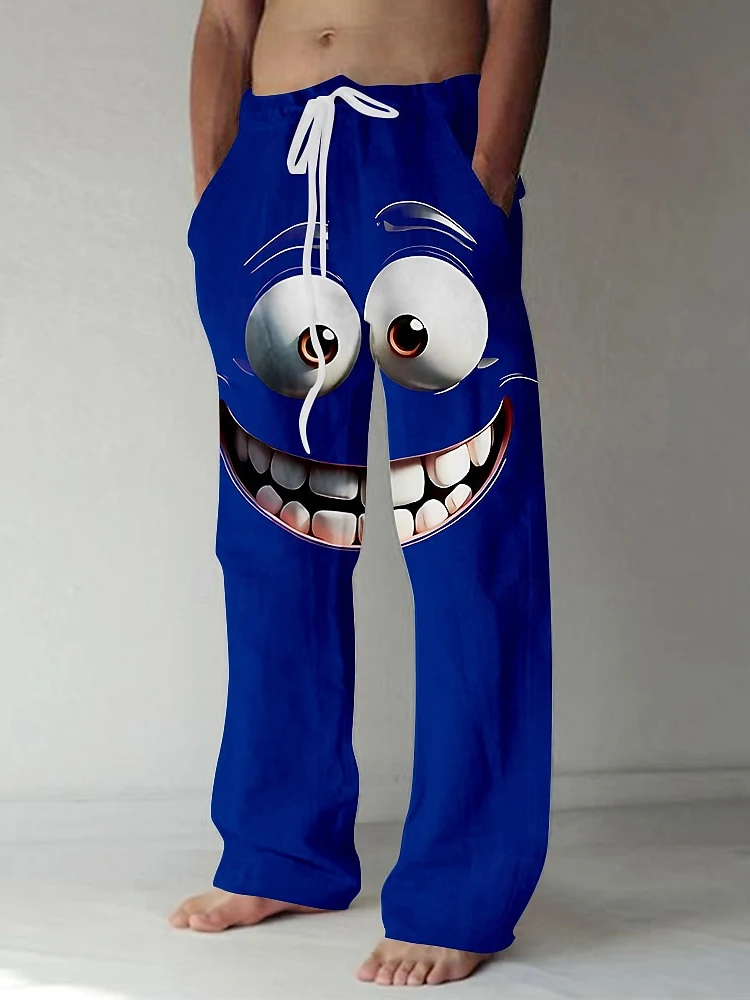 

Забавные и забавные мужские повседневные брюки с 3D-принтом, городская уличная мода и модные мужские брюки, простые и универсальные S-5XL