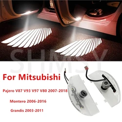 2Pcs Led Lights Car Door Laser Projector Lamp Accessories For Mitsubishi Pajero 2007- 2018 Montero 2006-2016 Grandis 2003-2011