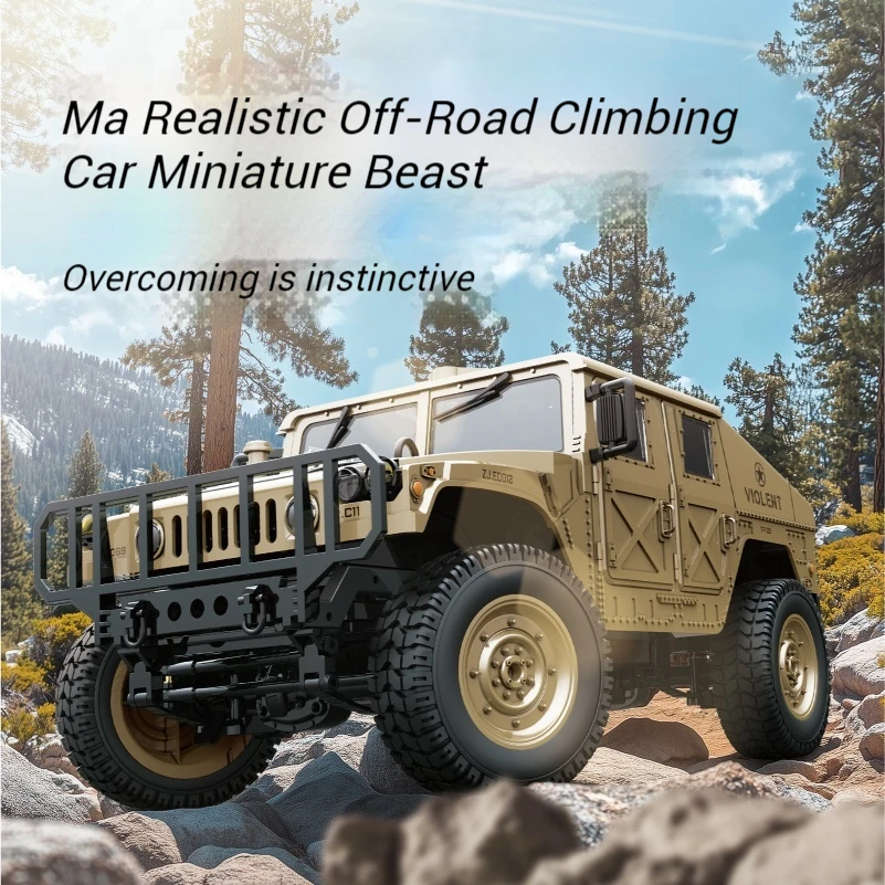 Jjrc C8835 Vierwielaandrijving Rc Terreinwagen met afstandsbediening Militaire simulatie Terreinwagen Klimvoertuig Speelgoedcadeau