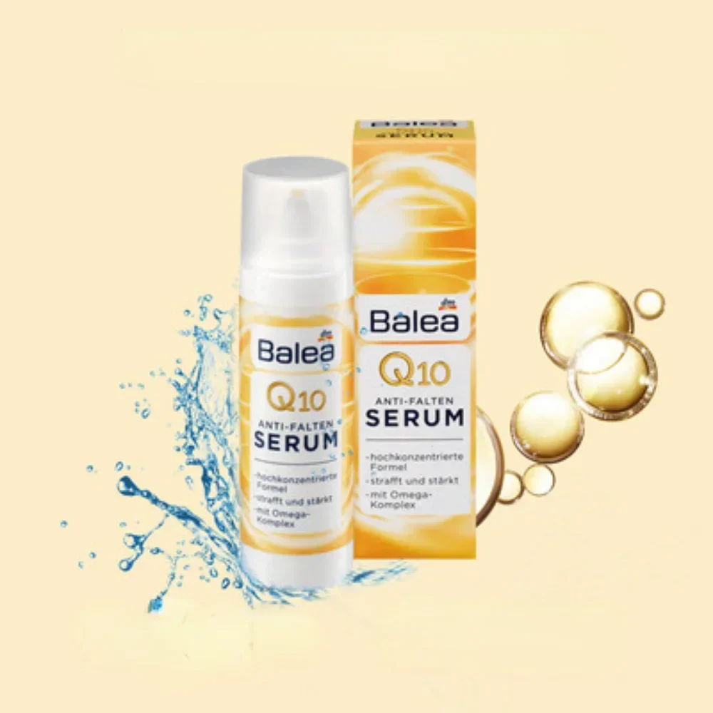 Balea Q10 Serum perawatan kulit Anti penuaan, Serum Anti kerut, Losion Omega Complex, pengencang, elastis, Pelembab, energi, perawatan kulit Anti Penuaan