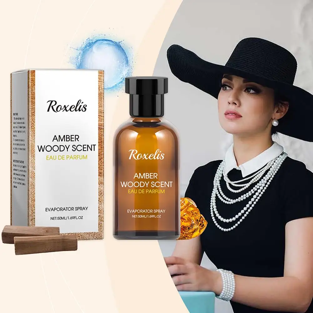 Roxelis Woody парфюмерный спрей длительный аромат освежающий цветочный аромат улучшает привлекает рождественские подарки женское парфюмерное масло 50 мл