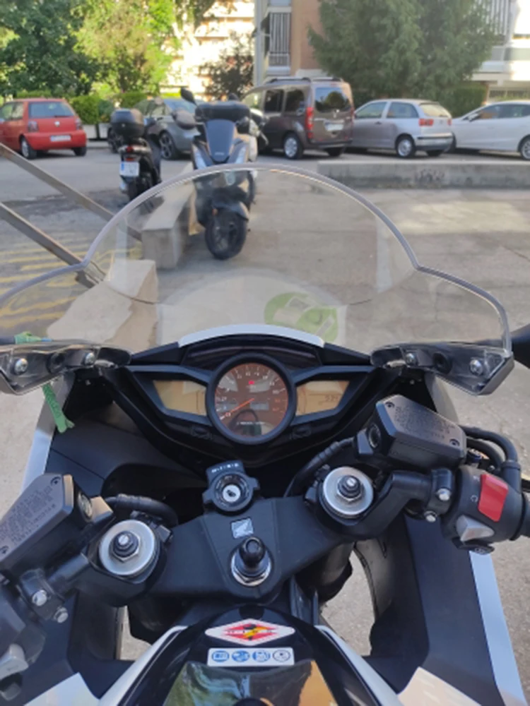 Motorcycle Double Bubble Windshield WindScreen Screen For 2010-2014 2015 2016 Honda VFR1200F VFR1200 VFR 1200 F FA FDA Black