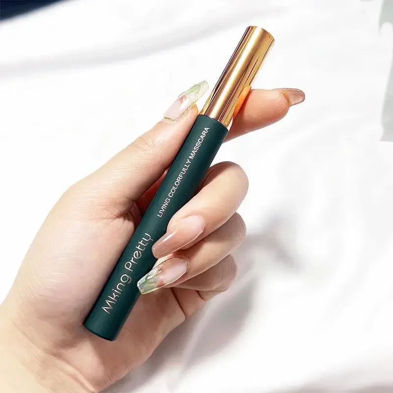 Mascara a 4 colori Curl Estensione ciglia Curling spesso Nessun sbavature Allungamento impermeabile Mascara per ciglia a lunga durata Trucco