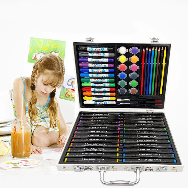 Portable Marker Pen Set Criterion Elementary School Brushes Gel Crayons Clean Color Dot Watercolor Pencil Crayon Painting Tool