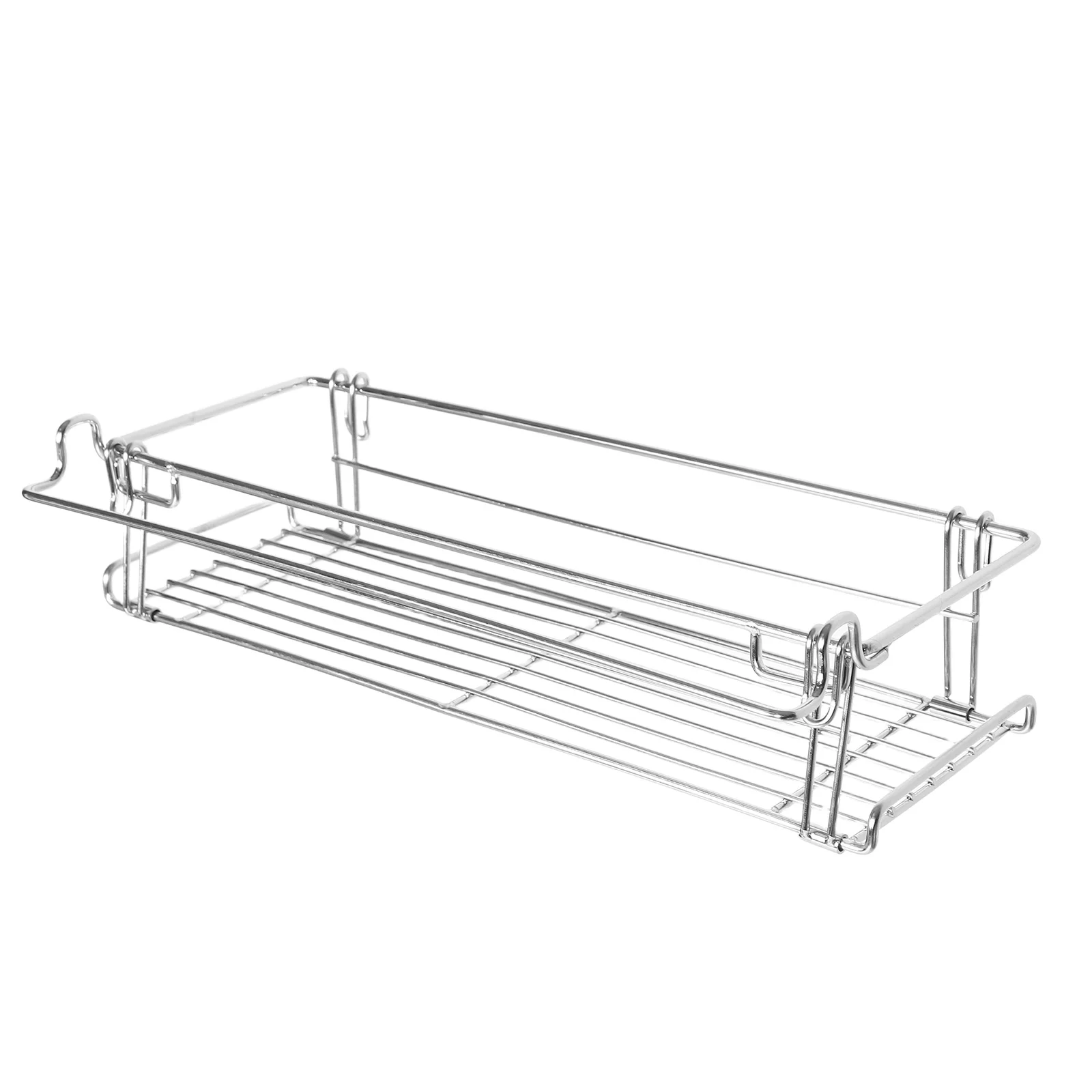 

Folding Outdoor Camping Table Rack Stainless Steel Hanging Organizer Shelf Storage Bbq Accessory Extendable Foldable for Picnic