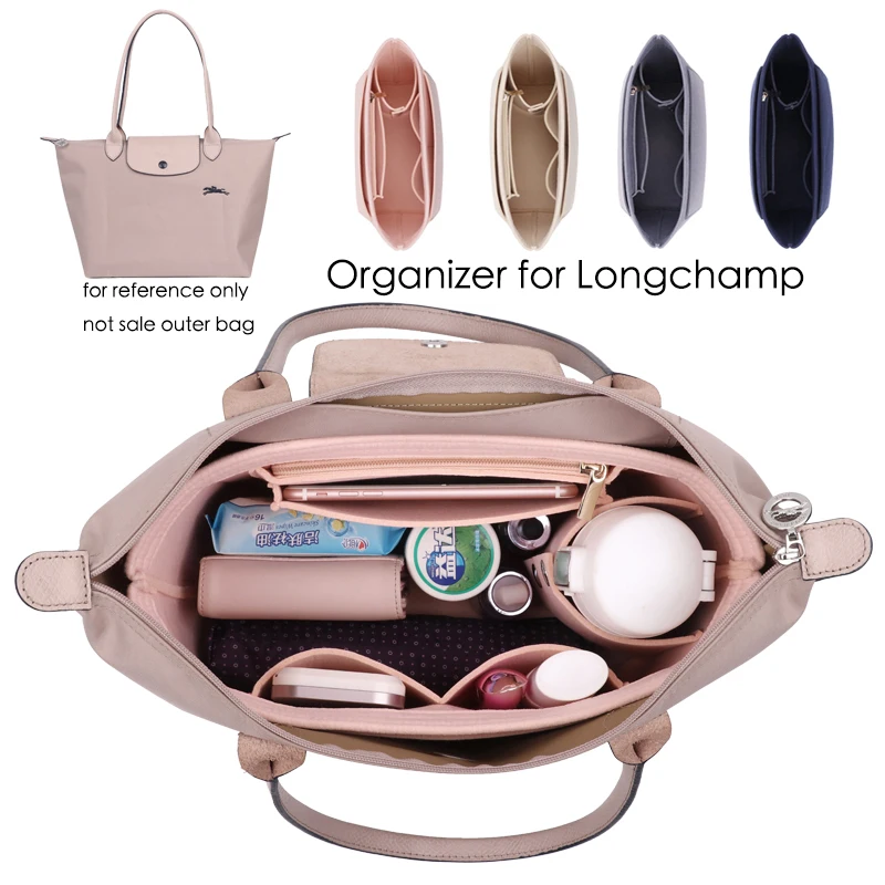 

New Multifunction Women Felt Insert Bag Makeup Cosmetic Bags Travel Inner Purse Handbag Storage Organizer Tote For Longchamp