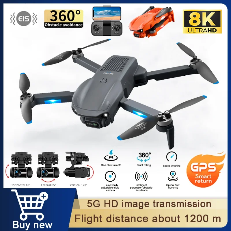 F12 Drone with Camera for Adults and Children 8K HD Foldable Remote control Helicopter Toy Gift Automatic hover one click starts