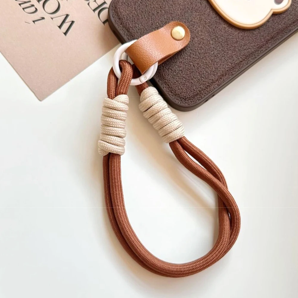 في الهواء الطلق حبل جراب هاتف مكافحة خسر الحبل تسلق المفاتيح الإبداعية المنسوجة زوجين معلقة كيرينغ ظهره مشبك اليدوية والمجوهرات