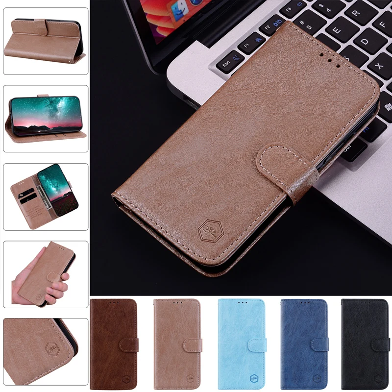 For Samsung Galaxy S8 S9 S10 10E S20 S21 S22 S23 S24 S30 FE Plus Ultra Lite 4G/5G Solid Color Wallet Magnetic Flip Leather Funda