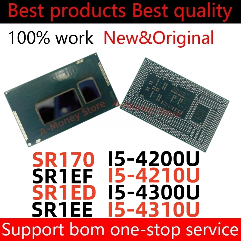 

100% New SR1EF I5-4210U SR170 I5-4200U SR1ED I5-4300U SR1EE I5-4310U BGA