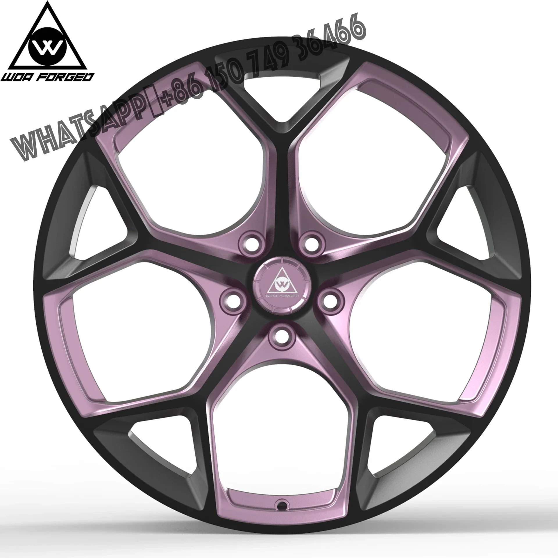 

WOAFORGED 5-spoke Spider Led Design Popular Wheel Rim Aluminium Alloy Forged Car Wheel Rims Custom Size 17 18 19 20 21 22 Inch