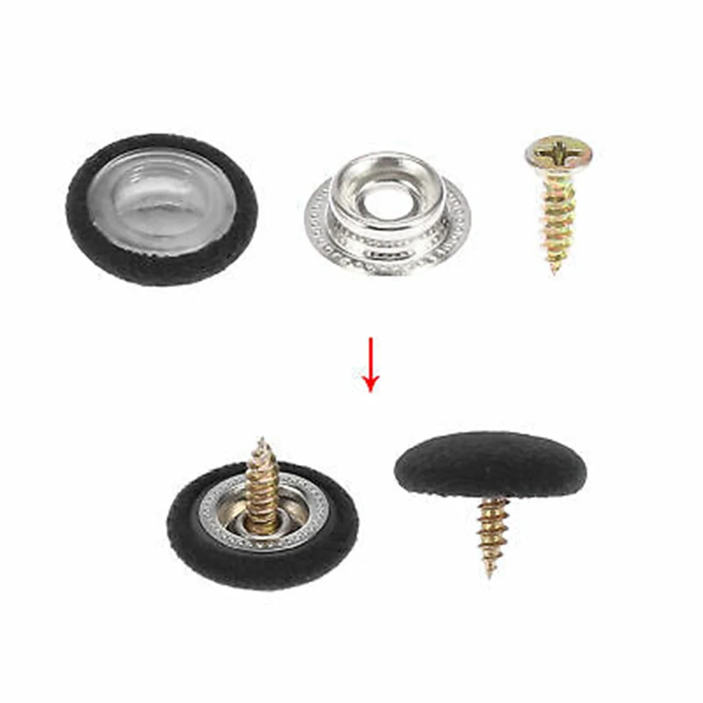 60pcs Car Roof Repair Studs Headliner Button Buckle Sock Black Used To Fix The Sagging Roof. Easy Installation DIY Repair Access