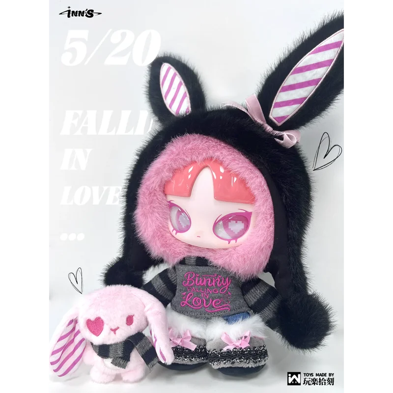 

Genuine Inn Bunny Falling In Love Ver Figure 30cm Vinyl Face Plush Hanging Card Customize Figurine Pvc Toy Cute Kids Xmas Gift