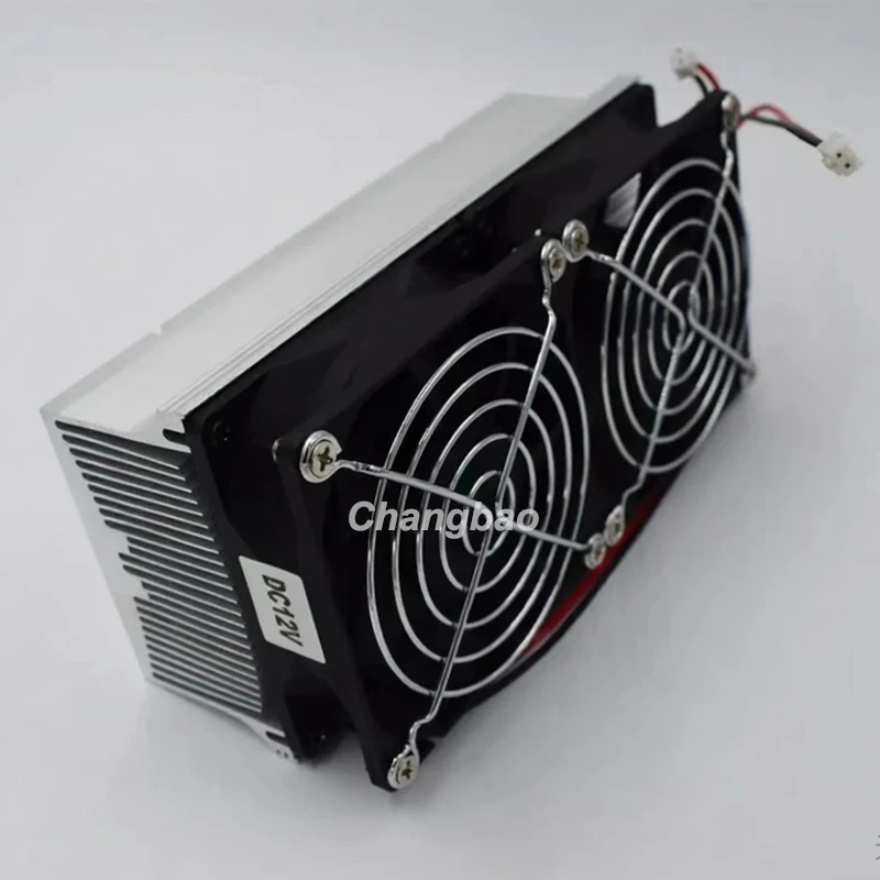 DC12V 100W High Power Leds Aluminum Heatsink with Fans 50Wx2 Leds Heat Sink