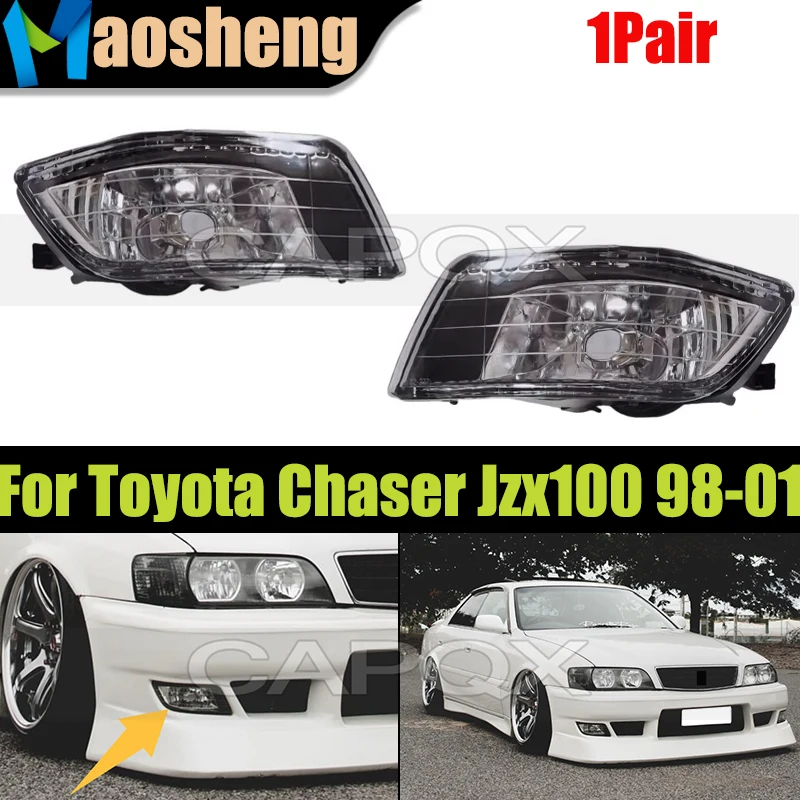 

1 пара противотуманных фар переднего бампера для Toyota Chaser Jzx100 1998-2001, противотуманные фары дальнего света, дневные ходовые огни
