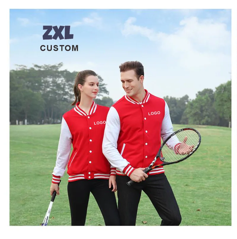Men\'s Jacket Coat Custom Logo Embroidery Best Seller Baseball Uniform Casual Pure Cotton Baseball Jacket Personality Street Coat