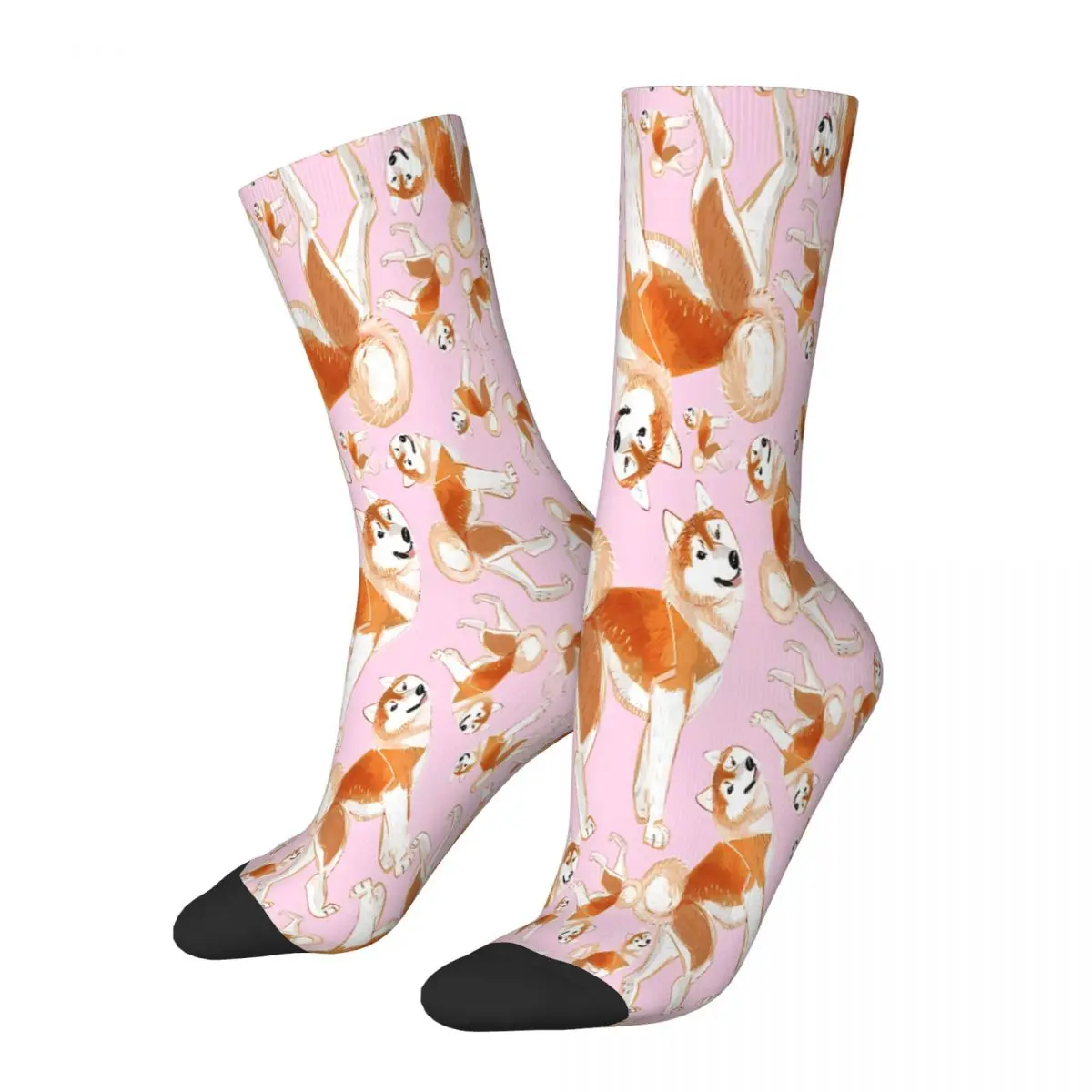 

Akita Inu Japanese Socks Male Mens Women Winter Stockings Harajuku