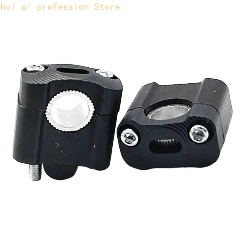 Motorrad-Lenker-Montageklemmenpaar, gezahnter Hebeblock aus bearbeitetem Aluminium mit zwei Schrauben für 7/8 Zoll bis 1-1/8 – Detail 10