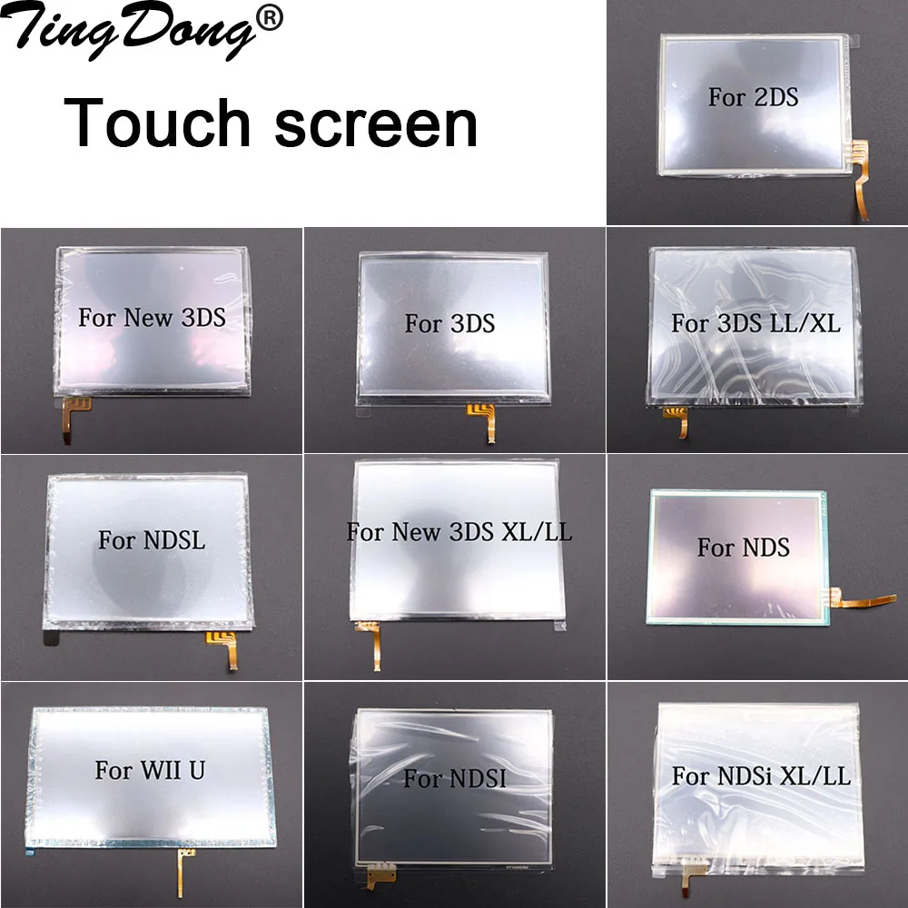 1 Peça de Lente de Vidro para Tela Sensível ao Toque, Painel Digitalizador de Substituição para NDS DS Lite NDSL NDSi XL WII U para 2DS 3DS XL New 3DS XL