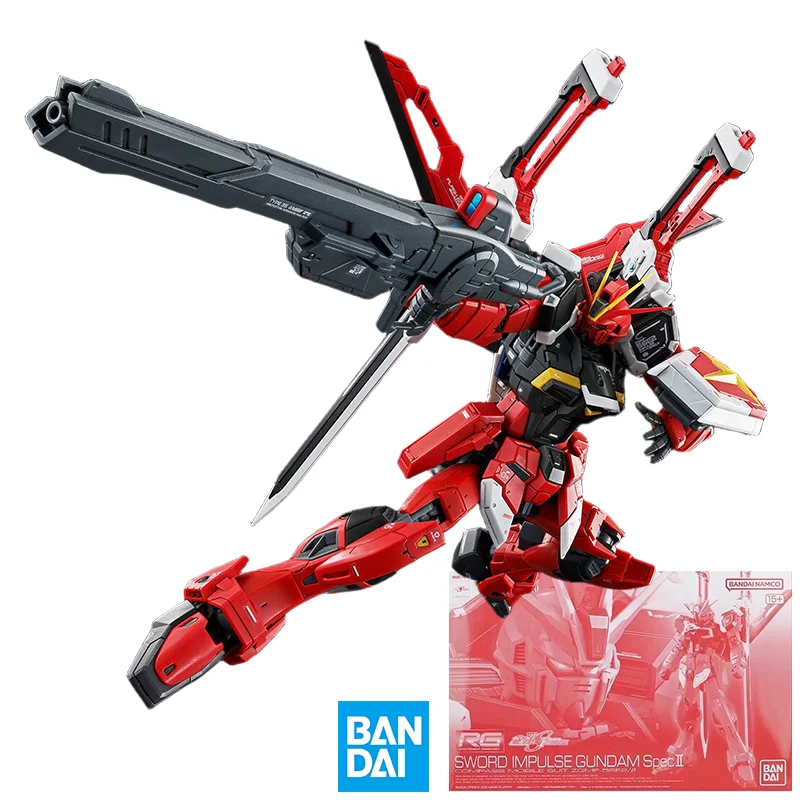 

BANDAI Genuine Anime Figure RG 1/144 SWORD IMPULSE GUNDAM Spec II Action Figure Assembly Model Toys Collectible Model Ornaments