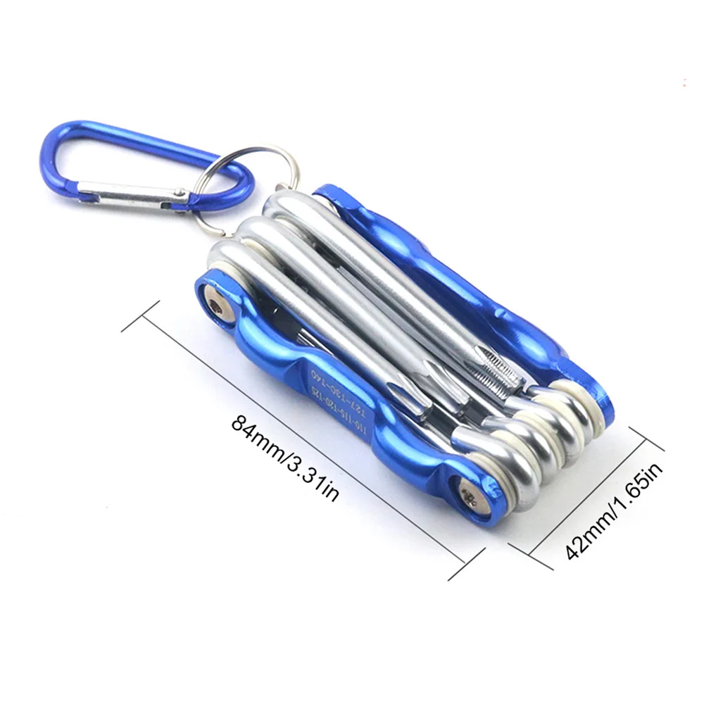 Folding Hex Wrench Metal Metric Allen Wrench Set Hexagonal Screwdriver Hex Key Wrenches Allen Keys Hand Tool Portable Set With