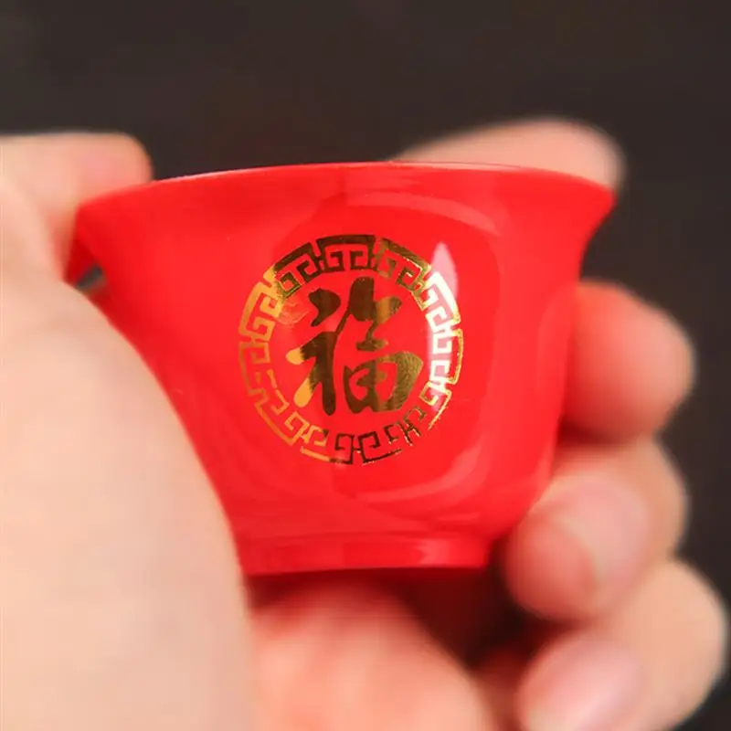 

50pcs Cup Cups Chinese Tea Wedding Altar Water Glasses Party Shot Holy Fu Drinking Mini Tumbler Character Kung Cold Hot Toasting